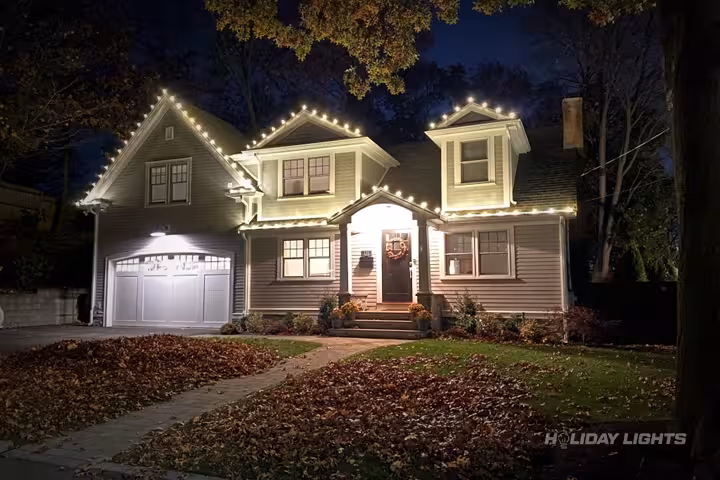 Residential holiday lights installation in Pennsylvania